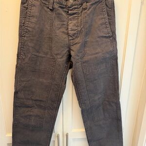 Madewell Men's Charcoal Cargo Pants